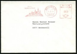 2800 BREMEN 34/ Burg/ Hohenzollern 1979 (21.2.) Seltener AFS = Burg Der Hohenzollern (vergl. Los 721) Inl.Bf.... - Other & Unclassified