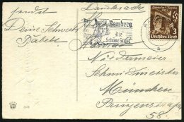 BAMBERG 2/ A/ Der/ Reiter/ Im/ Dom.. 1935 (Feb.) MWSt = Kopf Des "Bamberger Reiters" = Hl. Stephan Von Ungarn (?)... - Autres & Non Classés