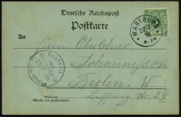 WARTBURG/ ** 1898 (22.7.) 1K = Hauspostamt Wartburg (= Wohnort V.Luther, Hl. Elisabeth Etc.) Klar Gest., Dekorat.... - Other & Unclassified