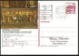 3550 Marburg 1982 60 Pf. BiP Burgen , Lilarot: 700 Jahre Elisabeth-Kirche/Relief "Tod Der Hl. Elisabeth Am 17.... - Other & Unclassified