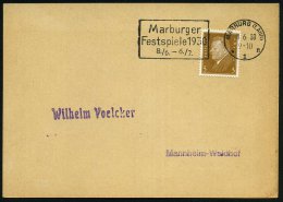 MARBURG (LAHN)/ *1n/ Marburger/ Festspiele 1930/ 8.6.-6.7. 1930 (11.6.) Seltener MWSt = Festspiele Der Hl.... - Other & Unclassified