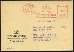 7033 LEIPZIG/ ST.BENNO-VERLAG../ FÜR KATHOL.SCHRIFTTUM 1979 (6.6.) AFS (Mitra, Schlüssel, Fisch) Motivgl.... - Other & Unclassified