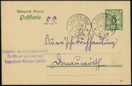LAUFFEN (Oby.)/ *a 1910 (20.3.) 2K + Viol.3L: Redaktion D. Kongregationsblatt/ Kapuziner-Kloster Laufen ,klar Gest.... - Other & Unclassified