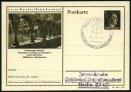 FEUCHTWANGEN/ ..Heimatmuseum..Klostergang 1941 (28.12.) HWSt (Wappen) Auf Ortsgl. BiP 6 Pf. Hitler:... - Other & Unclassified