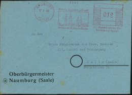 NAUMBURG/ (SAALE)/ Besucht Naumburg (Saale)/ D.Stadt D.steinernen Wunder.. 1946 (17.1.) Seltener, Aptierter AFS... - Other & Unclassified