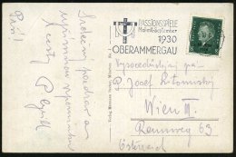OBERAMMERGAU/ ***/ PASSIONSSPIELE/ ...1930/ OBERAMMERGAU 1930 MWSt = Kreuz U. Schweißtuch , Klar Gest.... - Other & Unclassified