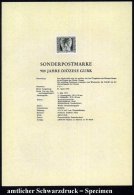 ÖSTERREICH 1972 (Apr.) 2 S. "900 Jahre Diözese Gurk",  U N G E Z.  Schwarzdruck Auf Amtl.... - Other & Unclassified