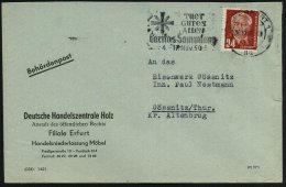 (15) ERFURT 1/ Au/ TUET/ GUTES/ ALLEN/ Caritas-Sammlung/ 4.-17.Nov. 1950 (30.10.) Seltener MWSt (strahlendes Kreuz)... - Other & Unclassified