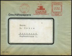 HAMBURG/ 13/ ÖLHAG.. 1935 (22.7.) AFS (Adlerkopf-Logo) Inl.-Bf. (Dü.E-3BAh) - Other & Unclassified