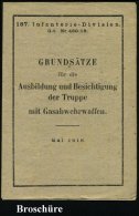 DEUTSCHES REICH 1918 (Mai) Broschüre "GRUNDSÄTZE Für Die Ausbildung.. Der Truppe Mit... - Sonstige & Ohne Zuordnung