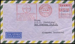 BRASILIEN 1960 (26.12.) AFS: RIO DE JANEIRO/D.F./MATRIC No.11172/BAYER DO BRASIL.. (Bayer-Logo) Rs. Abs.-Vordr.,... - Other & Unclassified