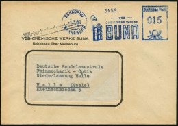 SCHKOPAU/ über/ MERSEBURG/ VEB/ CHEMISCHE WERKE/ BUNA 1960 (1.3.) Blauer AFS = DDR-Dienstfarbe, PSt.I-Typ... - Other & Unclassified