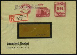 LEUNA WERKE/ (KR MERSEBURG)/ STICKSTOFF/ BENZIN/ LEUNA 1936 (10.11.) AFS = 13 Rauchende Schlote = Hauspostamt, 042... - Other & Unclassified