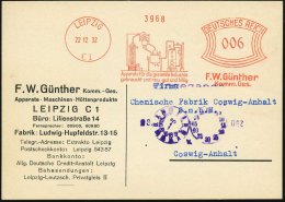 LEIPZIG/ C1/ Apparate Für Die Gesamte Industrie/ ..F.W.Günther/ Komm.Ges. 1932 (22.12.) AFS =... - Other & Unclassified