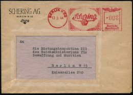 BERLIN N 65/ Schering 1944 (13.3.) AFS 008 Pf. (Firmenlogo) Motivgl. Orts-Firmen-Bf. (Dü.E-5DGo) - Other & Unclassified