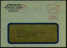 BERLIN:SW 11/ A F A/ AKKUMULATOREN 1927 (21.10.) AFS Auf Firmen-Bf.: "PETRIX" CHEMISCHE FABRIK AG , Seltener... - Other & Unclassified