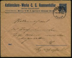 Berlin 1899 (19.12.) Privatpost "Berliner Packetfahrt AG.", PU 3 Pf. Bär Blau/rosa: Kohlensäure-Werke... - Other & Unclassified
