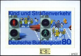 B.R.D. 1983 80 Pf. "Kind Und Straßenverkehr" (Unfallverhütung) Orig. Künstler-Entwurf Von Prof.... - Other & Unclassified