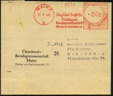 MAINZ/ 1/ Verhütet Unfälle!/ Fleischerei/ Berufsgenossenschaft/ (Reichsunfallversicherung) 1948 (16.6.)... - Other & Unclassified