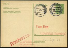 MÜNCHEN STRASSENBAUTAGUNG 1934 (8.9.) Seltener 2K-SSt 2x Klar Auf Inl.-Karte (Bo.69) - Other & Unclassified