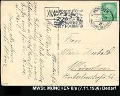 MÜNCHEN/ 8/ A/ HDB/ Im POSTAUTO/ Von MÜNCHEN/ Ins/ BAYERISCHE/ HOCHLAND 1936 (7.11.) MWSt =... - Other & Unclassified