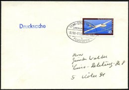 ULM-STUTTGART/ ÜBERLANDPOST/ 0790-01/ 01/ B/ FLUGHAFEN 1980 (24.9.) Oval-St. Klar Auf Inl.-Bf. - Sonstige & Ohne Zuordnung