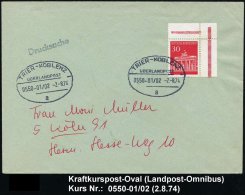 TRIER-KOBLENZ/ ÜBERLANDPOST/ 0550-01/ 02/ A 1974 (2.8.) Oval-St. 2x Klar Auf Inl.-Bf. (Mi.508 EF, Eckrand) - Sonstige & Ohne Zuordnung