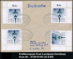 STUTTGART-FREUDENSTADT/ ÜBERLANDPOST/ 0729-01/ 04/ A 1980 (23.9.) Oval-St. 4x Klar Auf Inl.-Bf. - Sonstige & Ohne Zuordnung