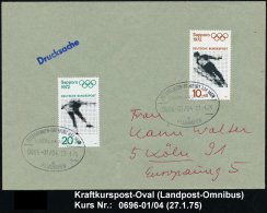 OSTERBURKEN-FRANFURT AM MAIN/ ÜBERLANDPOST/ 0686-01/ 04/ A/ FLUGHAFEN 1975 (27.1.) Oval-St. Klar Auf Inl.-Bf.... - Sonstige & Ohne Zuordnung