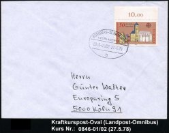 NÜRNBERG-SCHWANDORF/ ÜBERLANDPOST/ 0846-01/ 02/ A 1978 (27.5.) Oval-St. Klar Auf Inl.-Bf. (Mi.970) - Other & Unclassified