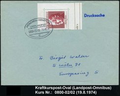 MÜNCHEN-KEMPTEN/ ÜBERLANDPOST/ 0800-02/ 02/ C 1974 (19.8.) Oval-St. Klar Auf Inl.-Bf. (Mi.598) - Sonstige & Ohne Zuordnung