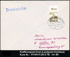HAMM - FLUGHAFEN KÖLN-BONN/ ÜBERLANDPOST/ 01/ 470-5/ A 1978 (26.5.) Oval-St. Klar Auf Inl.-Bf. (Mi.534... - Other & Unclassified