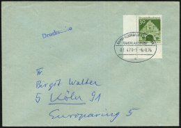 HAMM - FLUGHAFEN KÖLN-BONN/ ÜBERLANDPOST/ 02 470-5/ A 1974 (6.8.) Oval-St. Klar Auf Inl.-Bf. (Mi.492... - Other & Unclassified