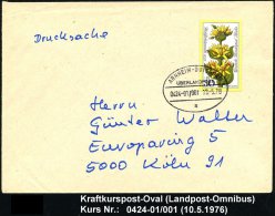 ARNHEIM-DUISBURG/ ÜBERLANDPOST/ 0424-01/ 001/ A 1978 (13.5.) Oval Klar Auf Inl.-Bf. - Other & Unclassified