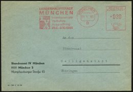 8 MÜNCHEN 1/ LANDESHAUPTSTADT/ ..IVA/ Internat./ Verkehrs-/ Ausstellung 1965 (21.1.) Seltener AFS Auf... - Other & Unclassified