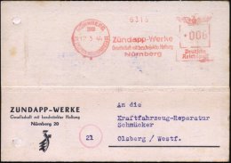 NÜRNBERG/ 20/ DSDR/ Zündapp-Werke/ GmbH 1944 (17.3.) AFS (kriegsdedingt Etw.abgenutzt) Auf (gelochter)... - Other & Unclassified
