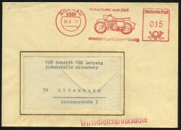 9363 GORNAU/ MZ-ERSATZTEILVERTRIEB 1971 (25.6.) AFS = Motorrad "M Z" , Klar Gest. Inl.-Bf., Schönes Motiv! ... - Other & Unclassified