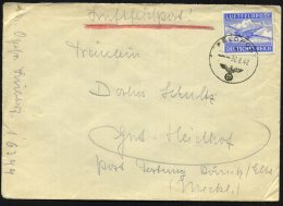 DEUTSCHES REICH 1942 (30.8.) 1K: FELDPOST/b/--- Auf EF Luftfeldpostmarke (Ju 52) Gez. + Hs. Abs. Fp.Nr. 16399 = 4./... - Other & Unclassified