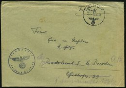 DEUTSCHES REICH 1941 (18.8.) 1K: FELDPOST/d/--- + Schw.-viol. K-HdN: Feldpost-Nr. 26105 = Stab Panzer... - Other & Unclassified