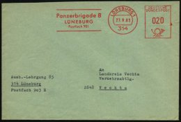 314 LÜNEBURG 1/ Panzerbrigade 8 1963 (27.8.) AFS , Klar Gest. Dienst-Bf. (Abs. Ausbildung) N.Vechta... - Other & Unclassified