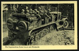 DEUTSCHES REICH 1935 (ca.) S/w.-Foto-Ak.: "Die Zugmaschine.." = Schwere Halbketten-Zugmaschine (Wehrmacht-Bildserie... - Other & Unclassified