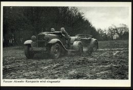 DEUTSCHES REICH 1935 (ca.) S/w.-Foto-Ak.: Panzer-Abwehr, Kübelwagen Mit Protze (Wehrmachts-Bildserie 299/ss)... - Other & Unclassified