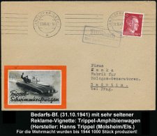 LANDSBERG (LECH) 1/ H 1941 (31.10.) BdMaSt + Viol. Ra.2: Windach/über Landsberg (Lech) + Seltene... - Other & Unclassified