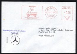 7000 STUTTGART 60/ Mercedes-Benz.. 1976 (10.9.) AFS = Unimog (u. MB-Stern) Klar A. Vordr.-Bf. (Dü.E-26) - Other & Unclassified