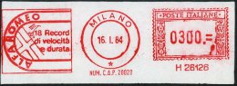 ITALIEN 1984 (16.1.) AFS: MILANO/*/H 26126/ALFA ROMEO/18 Record/di Velocitá/e Durata ( = 18 (Welt)-Rekorde)... - Other & Unclassified