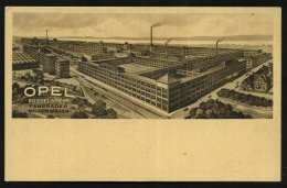 Rüsselsheim 1925 Monochrome Reklame-Ak.: OPEL/ FAHRRÄDER/ MOTORWAGEN Gesamtbild Opel-Werke (rs.... - Other & Unclassified