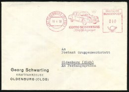 (23) OLDENBURG (OLDB)1/ GEORG SCHWARTING.. 1958 (10.4.) Dekorat. AFS = MB "Typ 190" (+ MB-Stern-Logo) Klar Gest.... - Other & Unclassified