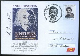 RUMÄNIEN 2005 (18.4.) SSt.: 550450 SIBIU/ ANUL INTERNAT. A. EINSTEIN.. (Kopfbild Alter Einstein) Auf Sonder-U... - Other & Unclassified