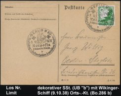 BERLIN W50/ Norposta/ B/ Ausstellung V.Postwertzeichen D.nordischen Staaten 1938 (9.10.) SSt (UB "b") =... - Other & Unclassified