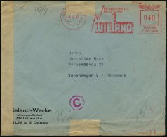 ULM 1/ WIELAND-WERKE AG./ METALLWERKE 1940 (3.12.) AFS 040 Pf. = Blitz (Wieland = German. Götterschmied!) +... - Other & Unclassified